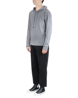 Men's Raw Edge Hoodie in Carbon Heather-side