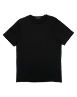 Men's Sueded Modern Crew Tee in Black-flat lay front