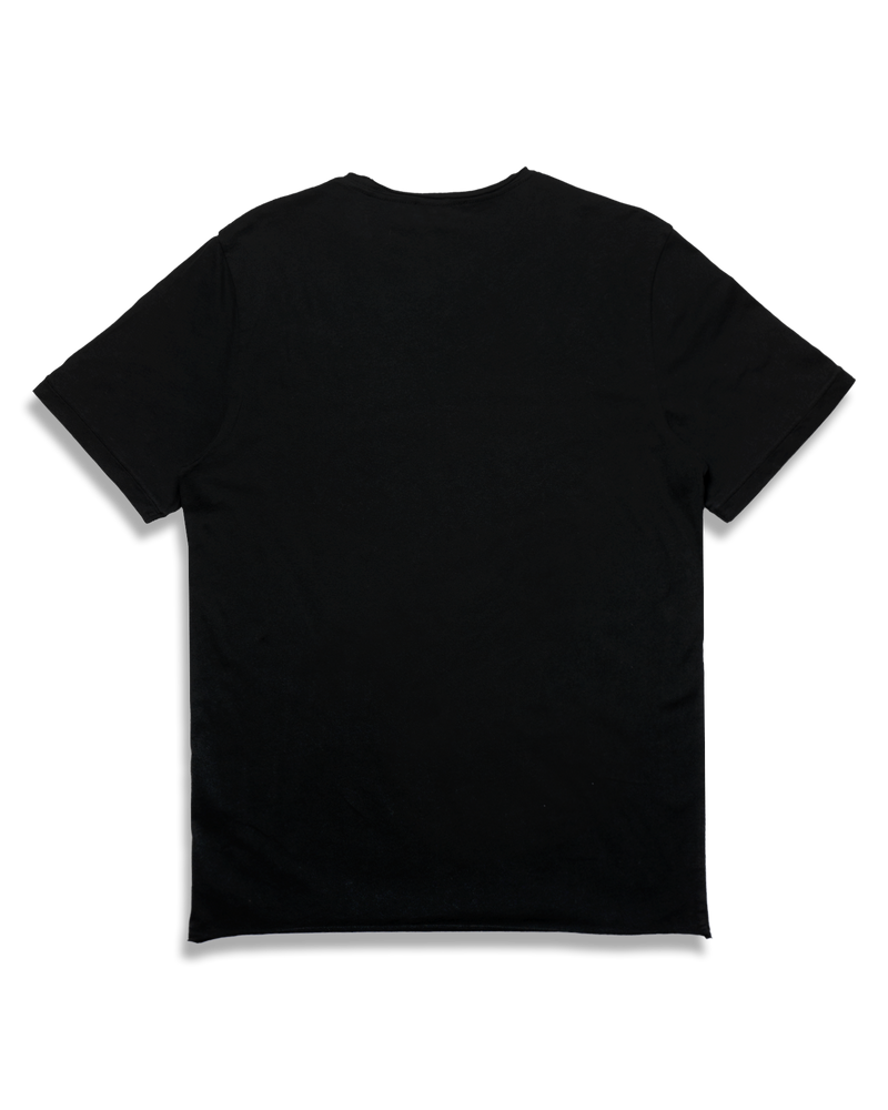 Men's Sueded Modern Crew Tee in Black-flat lay (back)