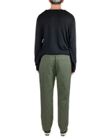 Men's Cotton Linen Pant in Olive-back