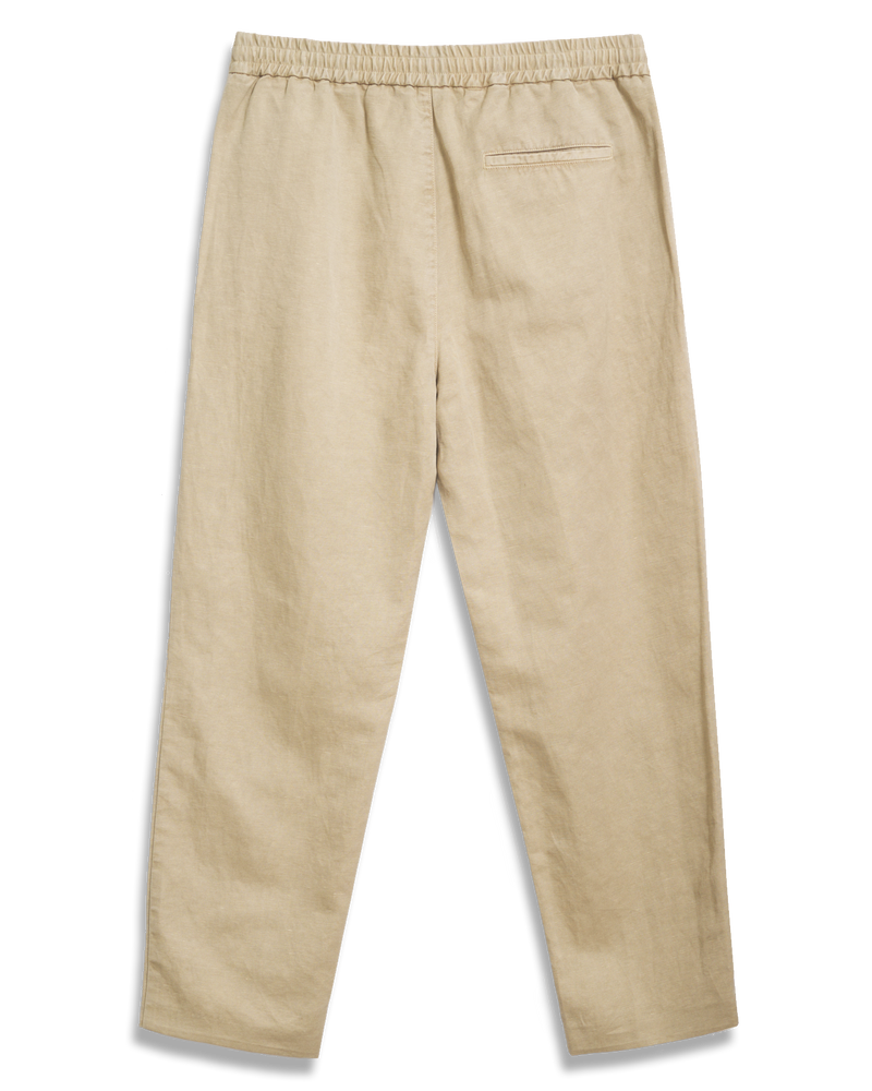 Men's Cotton Linen Pant in Stone