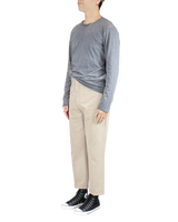 Men's Cropped Workwear Chino in Khaki-side