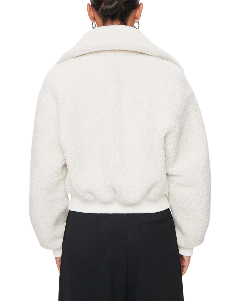 Women's Shearling Jacket in White