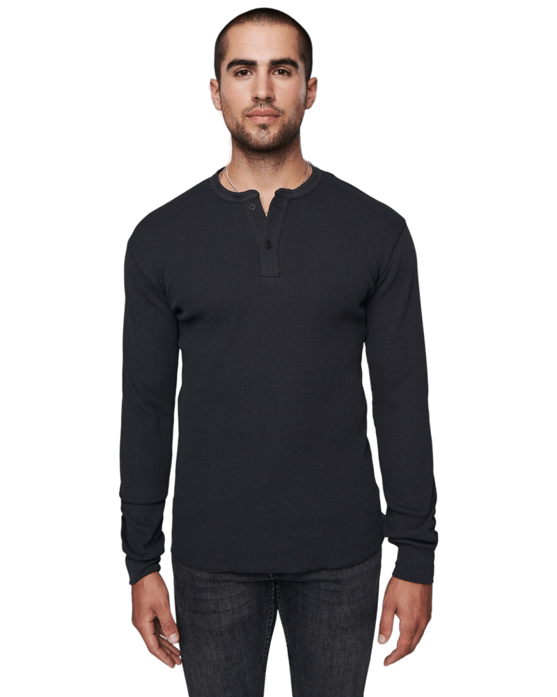 mens charcoal thermal henley