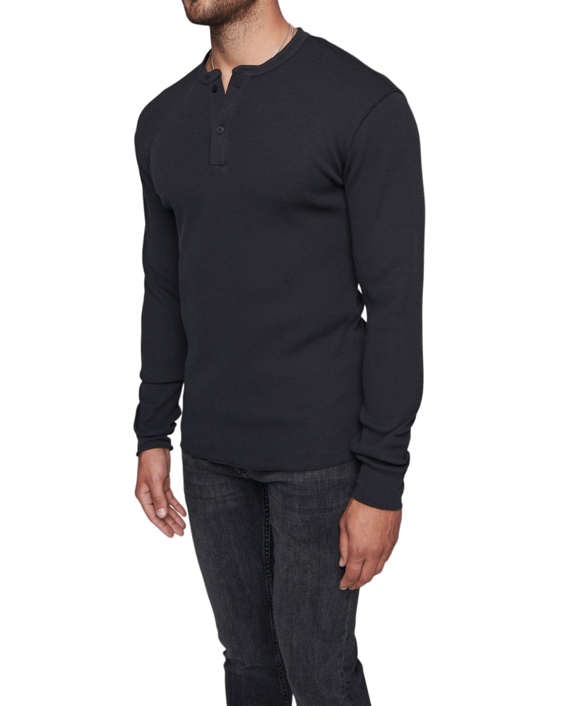 mens charcoal thermal henley