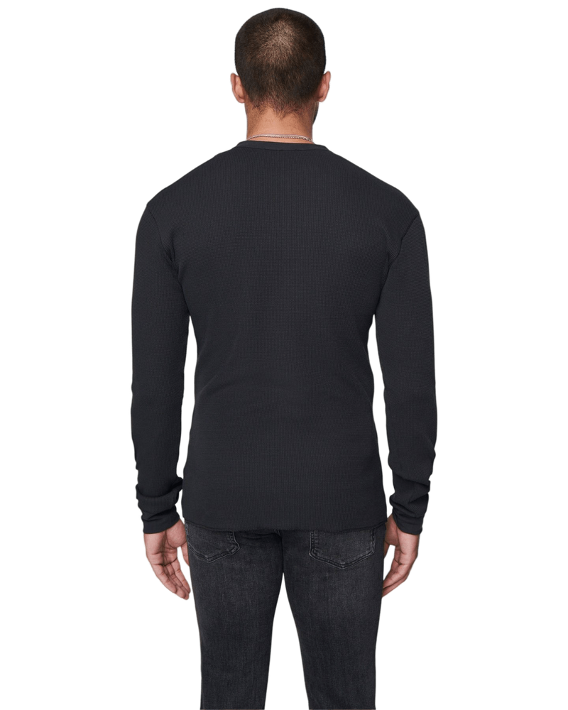 mens charcoal thermal henley