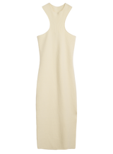 Twist Midi Dress in Buttercream